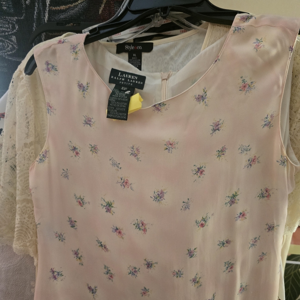 Ralph Lauren Pink Embellished Sleeveless Dress